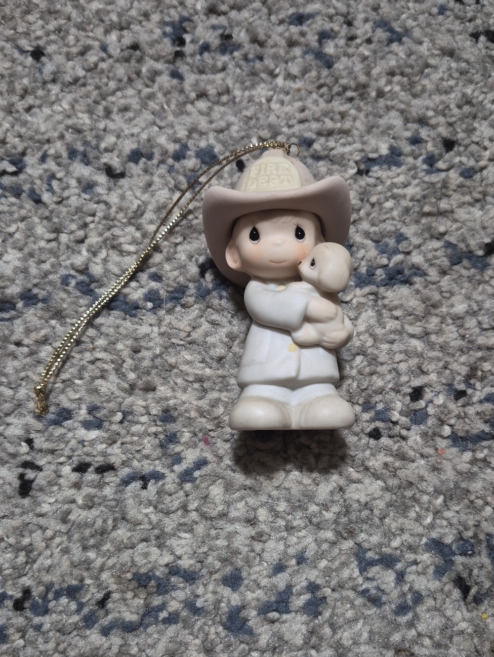 Precious Moments Little Boy Firefighter Ornament - 102385